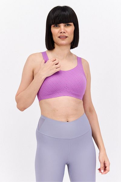 Brooks Women Sportswear Fit Lightly Padded Running Sports Bra, Purple