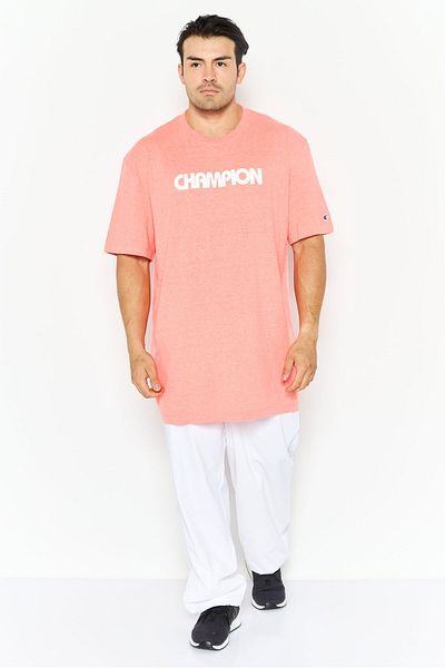 Champion Men Big And Tall Fit Short Sleeve Outdoor T-shirt, Coral Combo