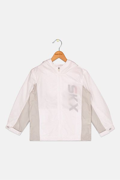 SKECHERS Kids Boy Sportswear Fit Long Sleeve Training Jackets, White