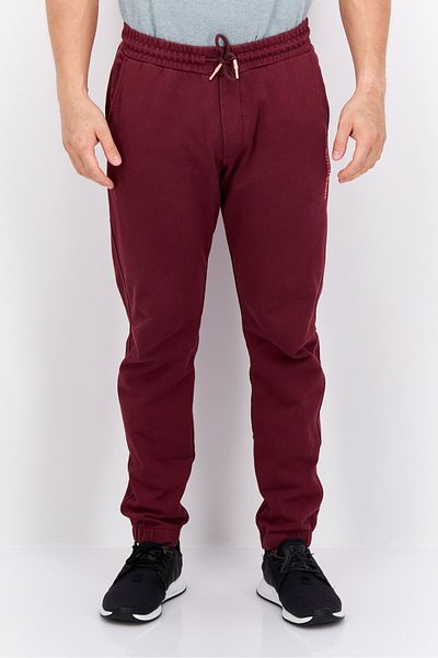 Scotch & Soda Men Regular Fit Brand Logo Jogger Pants, Maroon