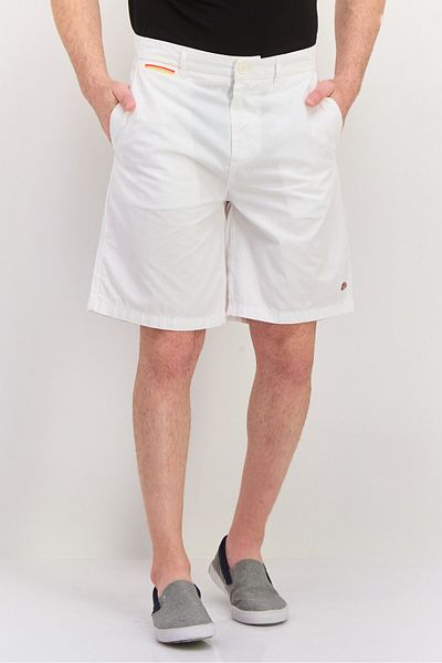 SUNDEK Men Patch Logo Beachwear Shorts , White