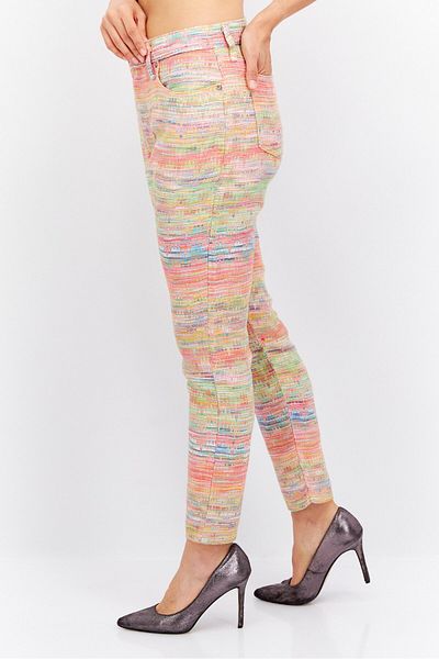 Levi's Women Regular Fit Allover Printed Straight Leg Pants, Pink Combo