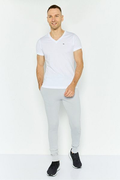 Original Paperbacks Men Regular Fit Embroidered Logo Jogger Pants, Grey