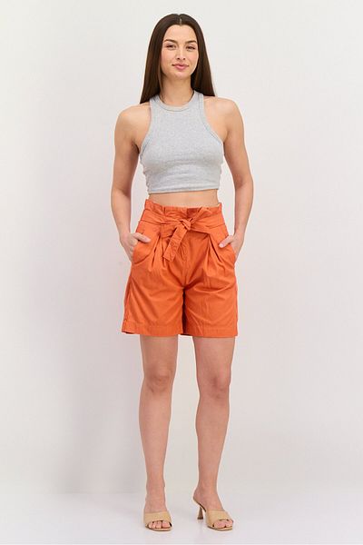 Tommy Hilfiger Women Solid Bermuda Shorts, Orange
