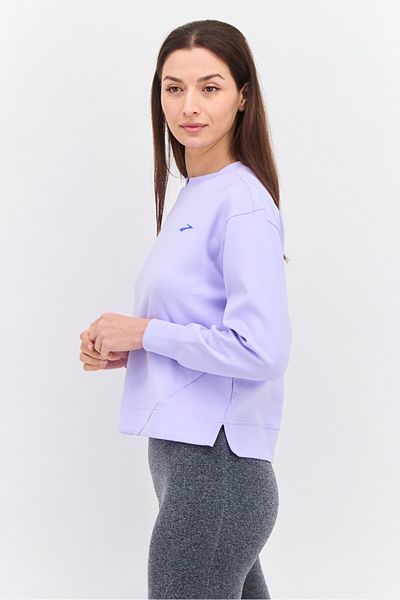 Brooks Women Sportswear Fit Long Sleeve Running Sweatshirt, Purple