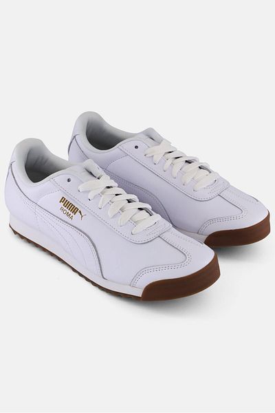 Puma Roma Classic Gum Men's White Sports Shoes ( 366408 -01)
