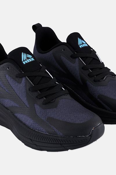 RBX Men Lace Up Running Shoes, Black
