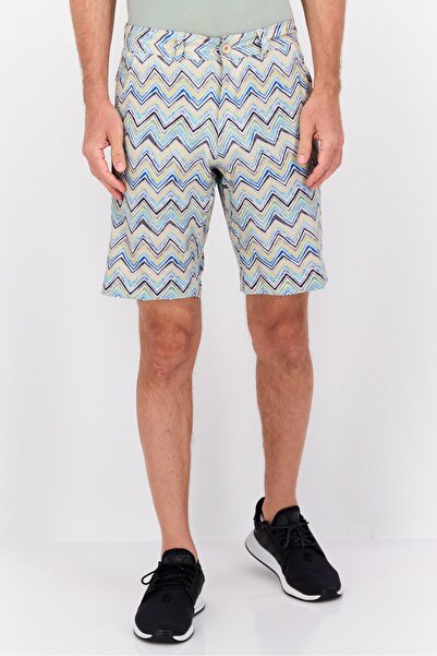 Vintage 1946 شورت تشينو رجالي بطبعة كاملة، متعدد الألوان