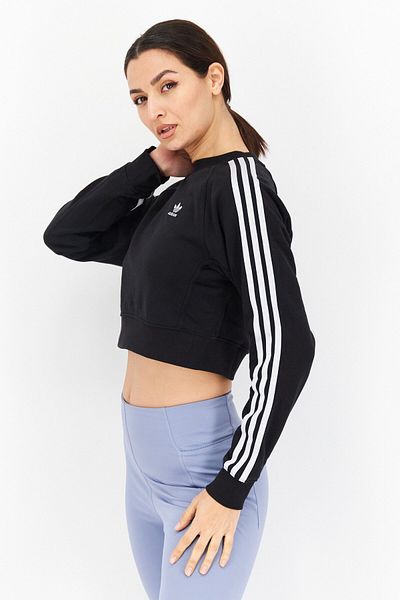 adidas Women Sportswear Fit Training Sweatshirt, Black