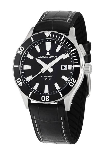 Jacques Lemans Ανδρικό ρολόι Jacques Lemans 1-2131A, Quartz, 43mm, 10ATM
