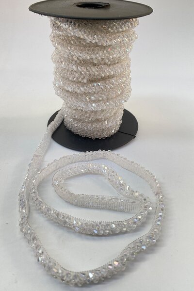 Hayalperest boncuk Kristal Boncuk İşlemeli Özel Şerit