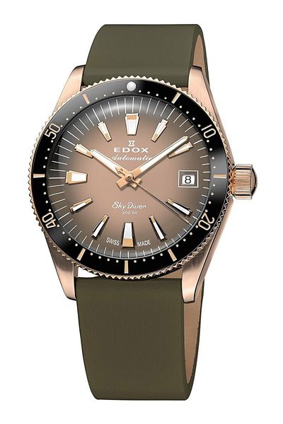 Edox Ceas de damă 80131-37rnc-vdbei, Automat, 38mm, 30atm