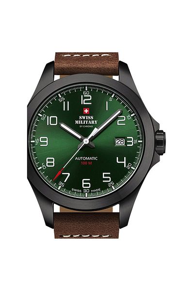 Swiss Military Mens Watch By Chrono Sma34077.06, Automatic, 42mm, 10atm
