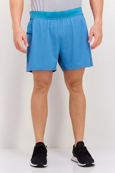 Brooks Men Sportswear Fit 5 Inseam Two In One Running Shorts, Teal Blue