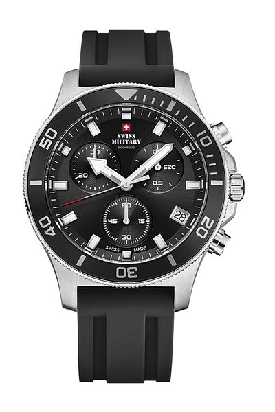 Swiss Military Mens Watch By Chrono Sm34067.07, Quartz, 42mm, 10atm