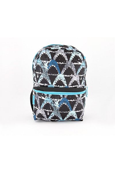 Marvel Big Boys 2,Pc Shark,Print Backpack, Black and Blue