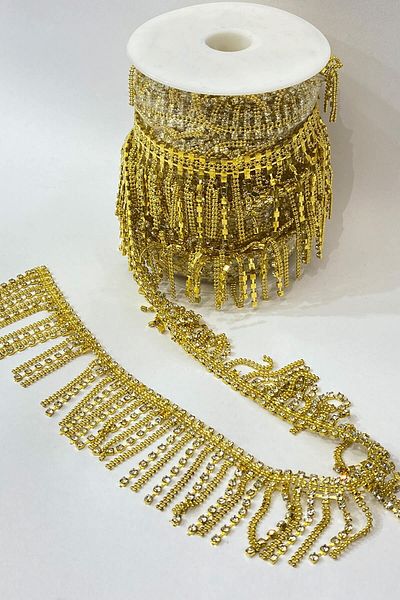 Hayalperest boncuk Chained Stone Tasseled Ribbon 1 Mt