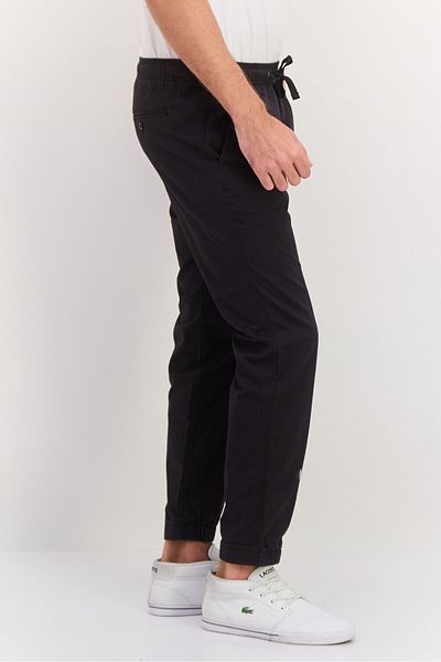 GAP Men Regular Fit Plain Jogger Pants, Black