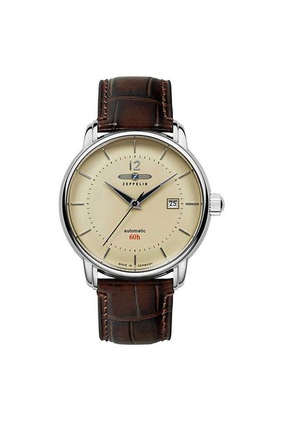 Zeppelin Mens Watch 8160-5, Automatic, 41mm, 5atm