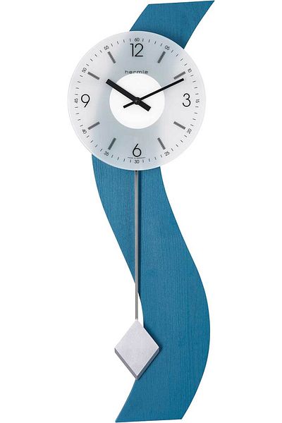 Hermle Wall Clock 71004-q72200, Quartz, Transparent, Analogue, Modern