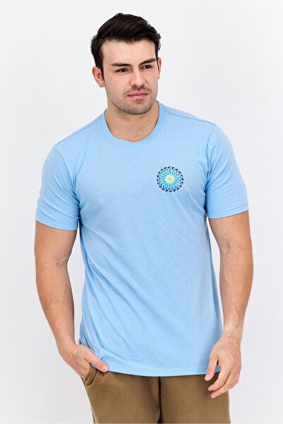 Hurley Men Sportswear Fit Short Sleeve Outdoor T-Shirts, Blue