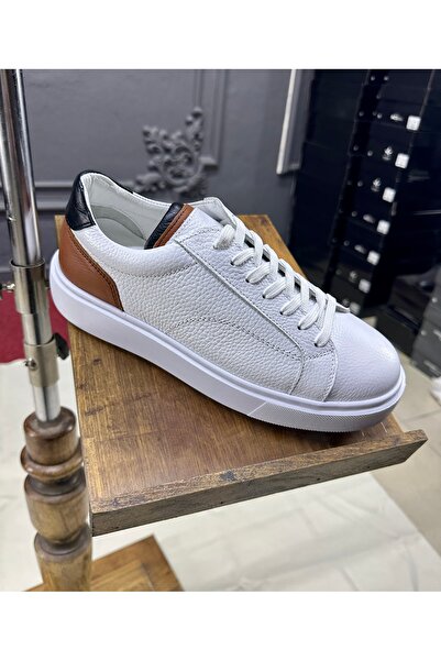 ALTINYILDIZ CLASSICS %100 Deri Rahat Taban Sneaker BEYAZ Ayakkabı
