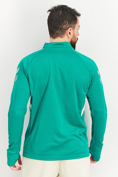 hummel Men Sportswear Fit Long Sleeve Training Sweatshirts, Green