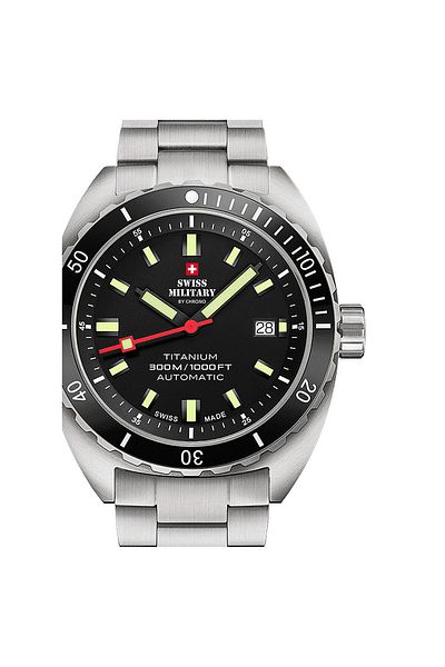 Swiss Military Mens Watch Sma34100.01, Automatic, 42mm, 30atm