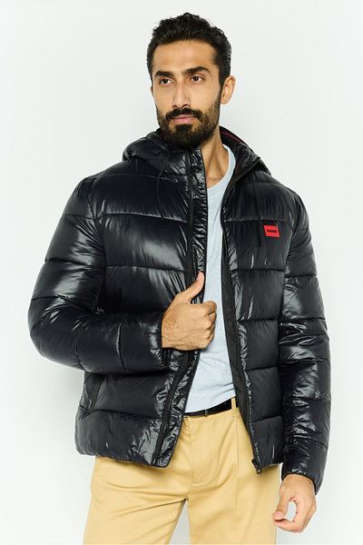 Hugo Boss Men Quilted Puffer Jacket, Black