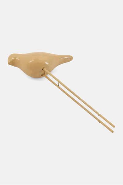 Muy Mucho Deco For Pot Bird 10 L X 4 W X 19 H Cm, Beige