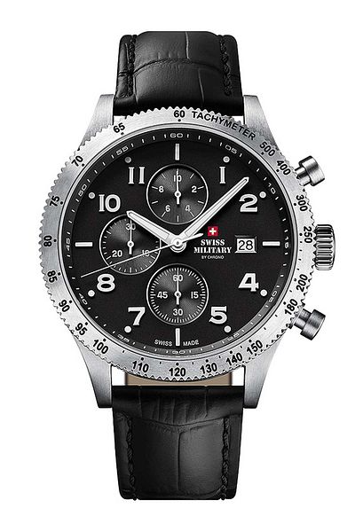Swiss Military Mens Watch By Chrono Sm34084.05, Quartz, 42mm, 10atm