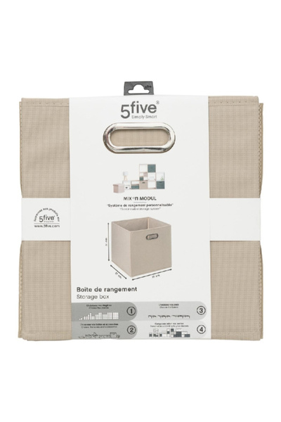 Five Simply Smart Polypropylene and Metal Foldable Storage Box 31 x 31cm