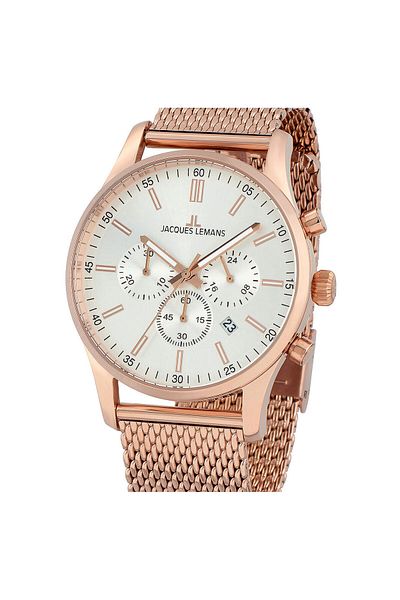 Jacques Lemans Ανδρικό ρολόι Jacques Lemans 1-2025J, Quartz, 42mm, 10ATM