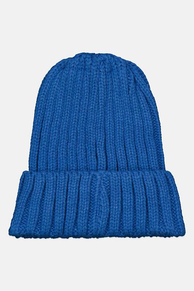 Outdoor Life Men Brand Logo Knitted Beanie, Blue