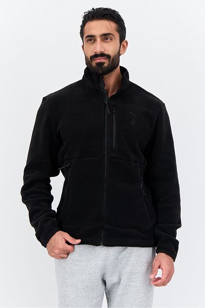 Puma Men Sportswear Fit Full Zip Outdoor Sweatshirts, Black
