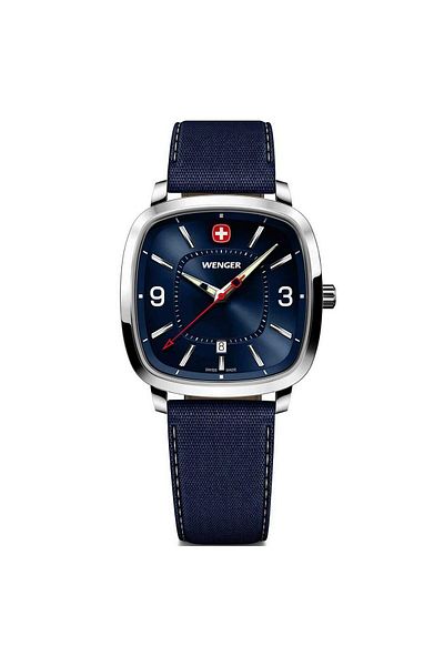 Wenger Mens Watch 01.1921.109, Quartz, 37mm, 5atm