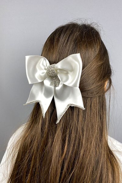 Hayalperest boncuk Accesoriu pentru clema de păr cu fundă cu design special de piatră