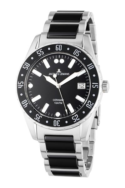 Jacques Lemans Ανδρικό ρολόι Jacques Lemans 42-10A, Quartz, 42mm, 10ATM
