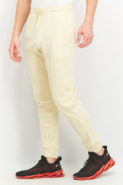 RBX Men Sportswear Fit Training Sweatpants, Khaki Cream