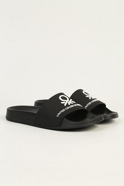 Benetton Bn-1431 Model Black Women's Slippers