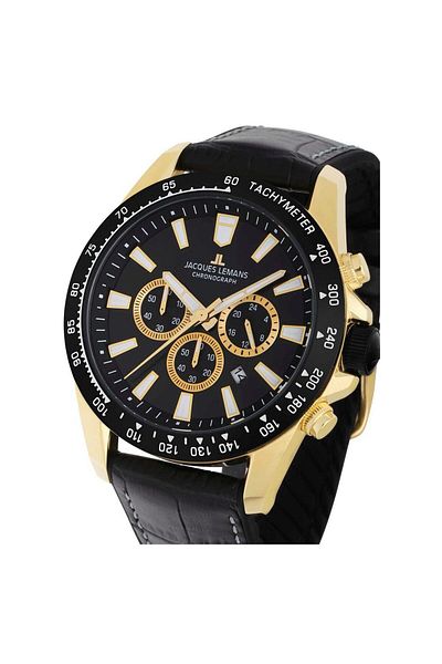 Jacques Lemans Ανδρικό Ρολόι 1-2140d, Quartz, 48mm, 10atm