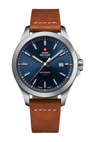 Swiss Military Mens Watch By Chrono Sma34077.09, Automatic, 42mm, 10atm