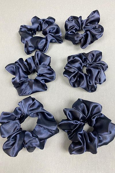 Hayalperest boncuk Set of 6 Satin Hair Rubber Hairpins