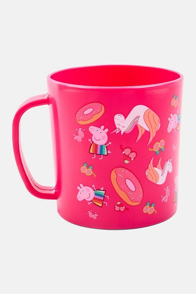 Peppa Pig Allover Printed Plastic Cup 100 Ml, Pink Combo