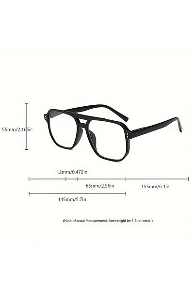 Nilu Moda Pilot Blue Light Presbyopia Glasses, Large Frame Hyperopia Glasses