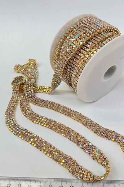 Hayalperest boncuk Janjanlı Parlak 4 Sıralı Beyoğlu Şerit Taş Boncuk