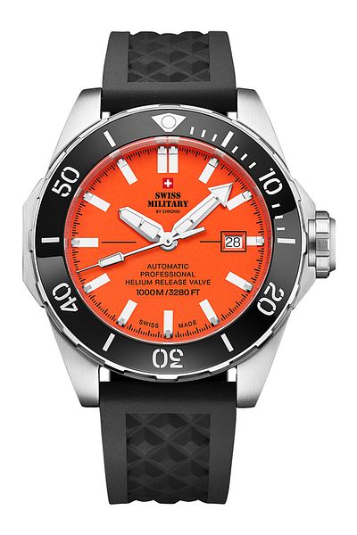 Swiss Military Mens Watch Sma34092.06, Automatic, 45mm, 100atm
