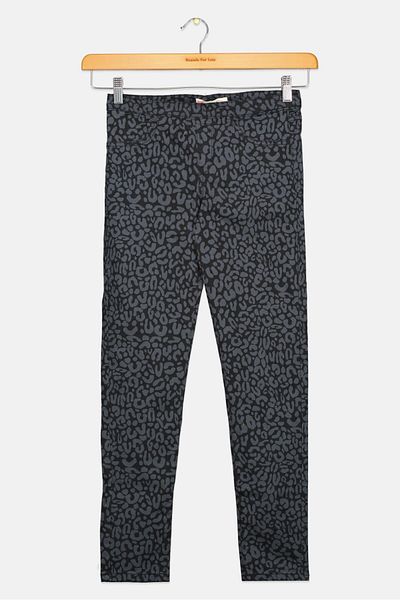 Levi's Kids Girl All Over Print Strachable Jeans, Black