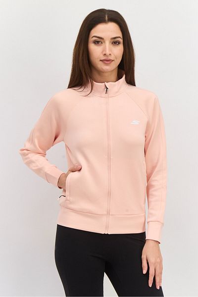 SKECHERS Women Sportswear Fit Long Sleeves Training Sweatshirt, Pink