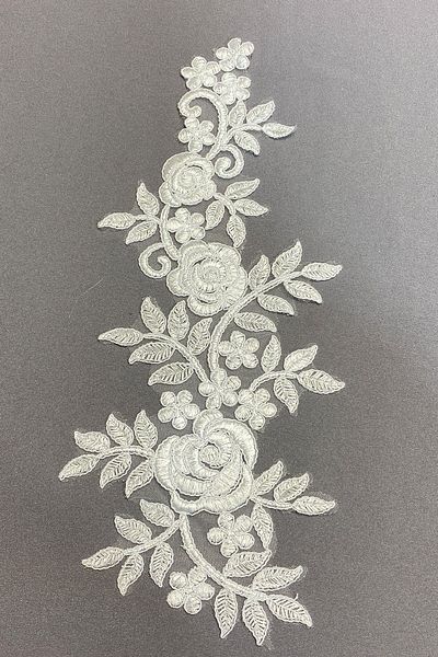 Hayalperest boncuk White Rose Pattern Lace Guipure Sconce